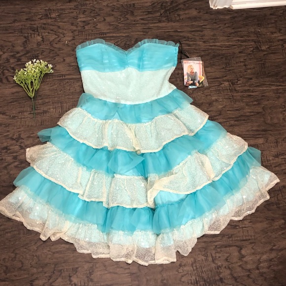 ❌Sold❌ Betsey Johnson Prom Ruffle Dress - Picture 8 of 9